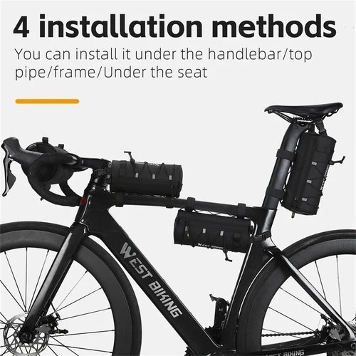 WEST BIKING MTB & Road Bike Handlebar Bag – Waterproof Cycling Front Bag & Shoulder Bag