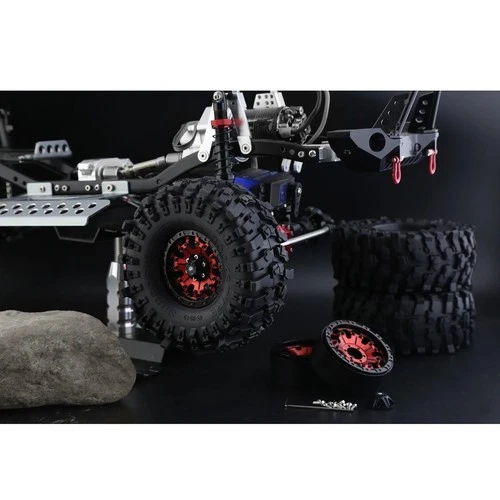 1.9" Milky White Soft Rubber RC Crawler Tires 118×45mm – Off-Road Tires for 1/10 RC Trucks & Crawlers