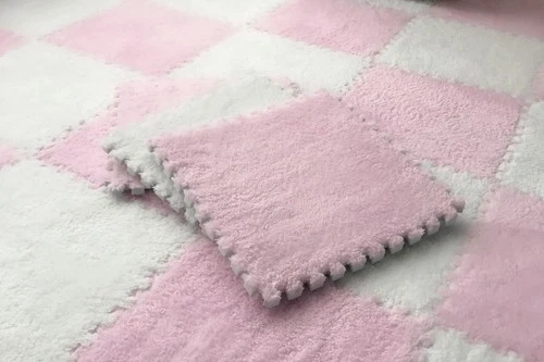3030Cm Soft Plush Kids Play Mat Interlocking Puzzle Rug Tiles Warm Carpet Fo