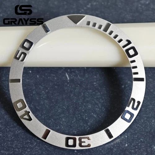 38mm Ceramic Watch Bezel Insert – Alloy Replacement Bezel Ring for 40mm NH35/NH34 GMT Dive Watches