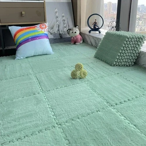 3030Cm Soft Plush Kids Play Mat Interlocking Puzzle Rug Tiles Warm Carpet Fo