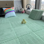 3030Cm Soft Plush Kids Play Mat Interlocking Puzzle Rug Tiles Warm Carpet Fo