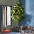 82144Cm Large Artificial Ficus Tree Fake Magnolia Plants Branch Tall Banyan Tree