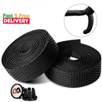 Eva Pu Road Bike Handlebar Tape Bicycle Handle Bar Wrap Tapes Black A Pair