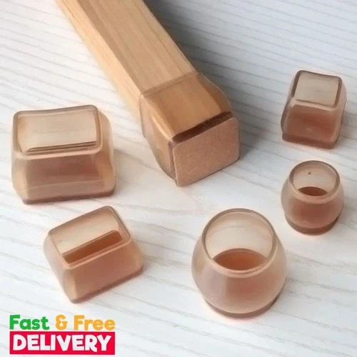 16Pcs Upgraded Silicone Chair Leg Floor Protectors Caps Covers Felt For Hardwood