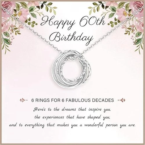 60Th Birthday Gifts For Women 925 Sterling Silver Birthday Necklace 3 4 5 6 7
