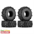 19 Milky White Soft Rubber Tires 118X45Mm For 110 Rc Crawler Truck Car