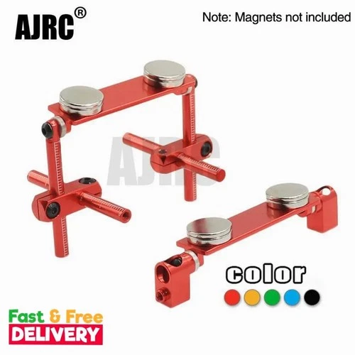 Alloy Magnetic Invisible Body Post Mount Set for 1/10 RC Drift Cars – Stealth Shell Mount Kit