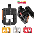 Liteplus Bike Foldable Pedals Bicycle Folding Alloy Pedals Antislip Reflective