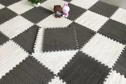 3030Cm Soft Plush Kids Play Mat Interlocking Puzzle Rug Tiles Warm Carpet Fo