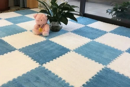 3030Cm Soft Plush Kids Play Mat Interlocking Puzzle Rug Tiles Warm Carpet Fo