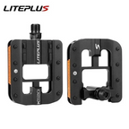 Liteplus Bike Foldable Pedals Bicycle Folding Alloy Pedals Antislip Reflective