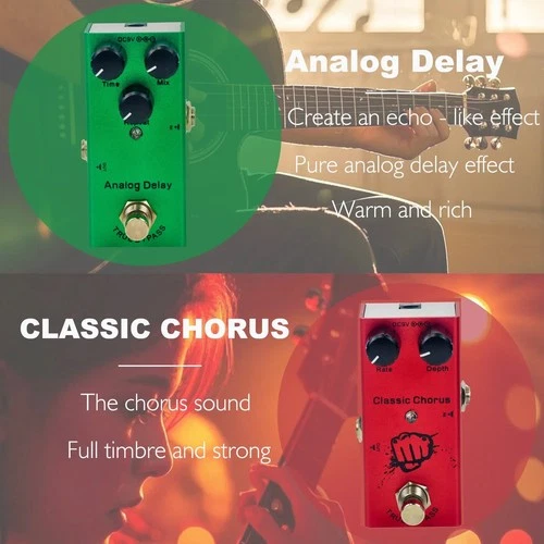 Guitar Stompbox Pedal Set Essential Series Vintage Overdrive Us Dream Chorus