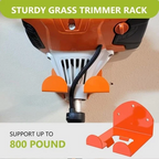 Wall Mounted Weeding Tool Hook Garage Organizer Garden Tools Holder For Strimmer