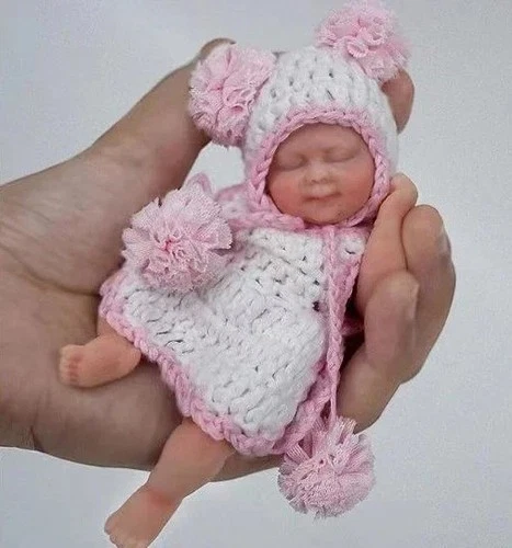 45 13Cm Mini Reborn Doll Children Antistress Full Body Silicone