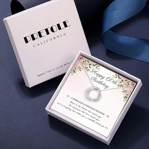 60Th Birthday Gifts For Women 925 Sterling Silver Birthday Necklace 3 4 5 6 7