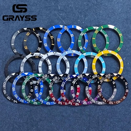 38Mm Ceramic Alloy Watch Bezel Insert Ring For 40Mm Sub Nh35 Nh34 Gmt