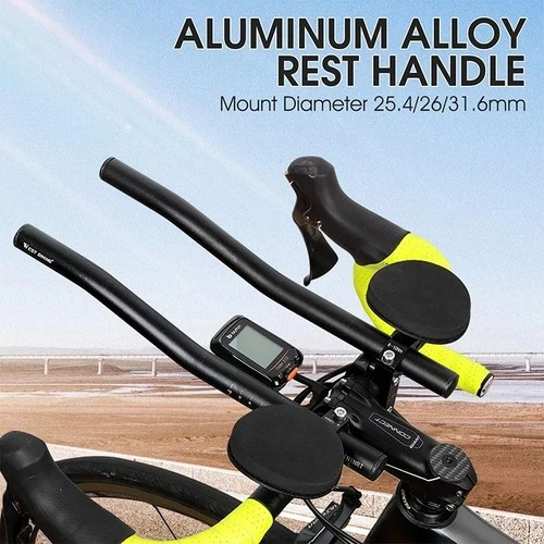 Bicycle Rest Handlebar Clip On Aero Bars Road Bike Extension Triathlon Aerobars