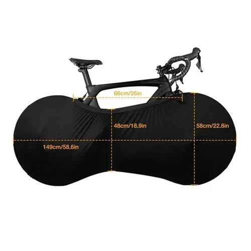 27529In Mtb Road Bike Protector Wheels Cover Dustproof Bicycle Storage Black