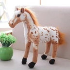 28Cm Simulation Horse Plush Toy Soft Horse Doll Cute Realistic Kids Gift