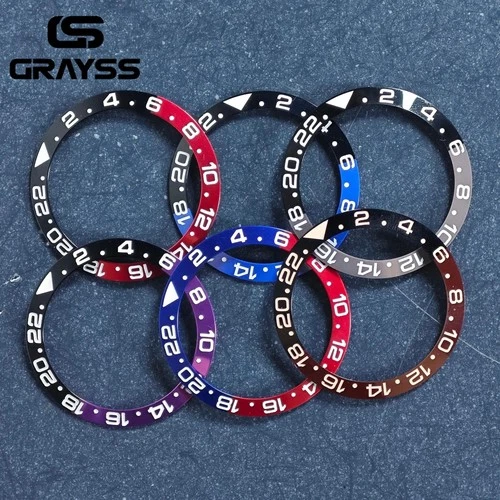 38Mm Ceramic Alloy Watch Bezel Insert Ring For 40Mm Sub Nh35 Nh34 Gmt