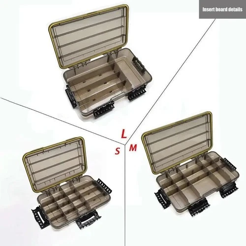 Waterproof Fishing Tackle Box Large Capacity Storage Case Hooks Lures Bait Gear