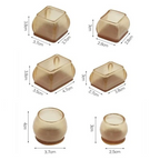 16Pcs Upgraded Silicone Chair Leg Floor Protectors Caps Covers Felt For Hardwood