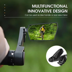 West Biking Mtb Bike Rear View Mirror Foldable Rotation Bicycle Rearview A Pair