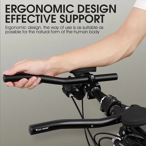 Bicycle Rest Handlebar Clip On Aero Bars Road Bike Extension Triathlon Aerobars