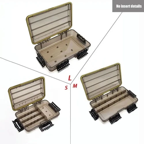Waterproof Fishing Tackle Box Large Capacity Storage Case Hooks Lures Bait Gear