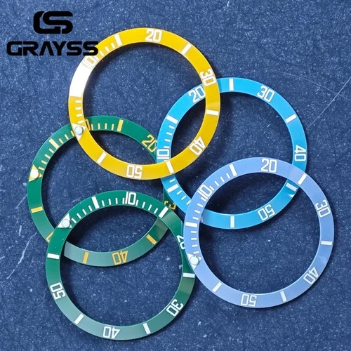 38Mm Ceramic Alloy Watch Bezel Insert Ring For 40Mm Sub Nh35 Nh34 Gmt