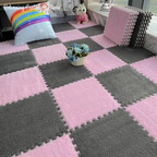 3030Cm Soft Plush Kids Play Mat Interlocking Puzzle Rug Tiles Warm Carpet Fo