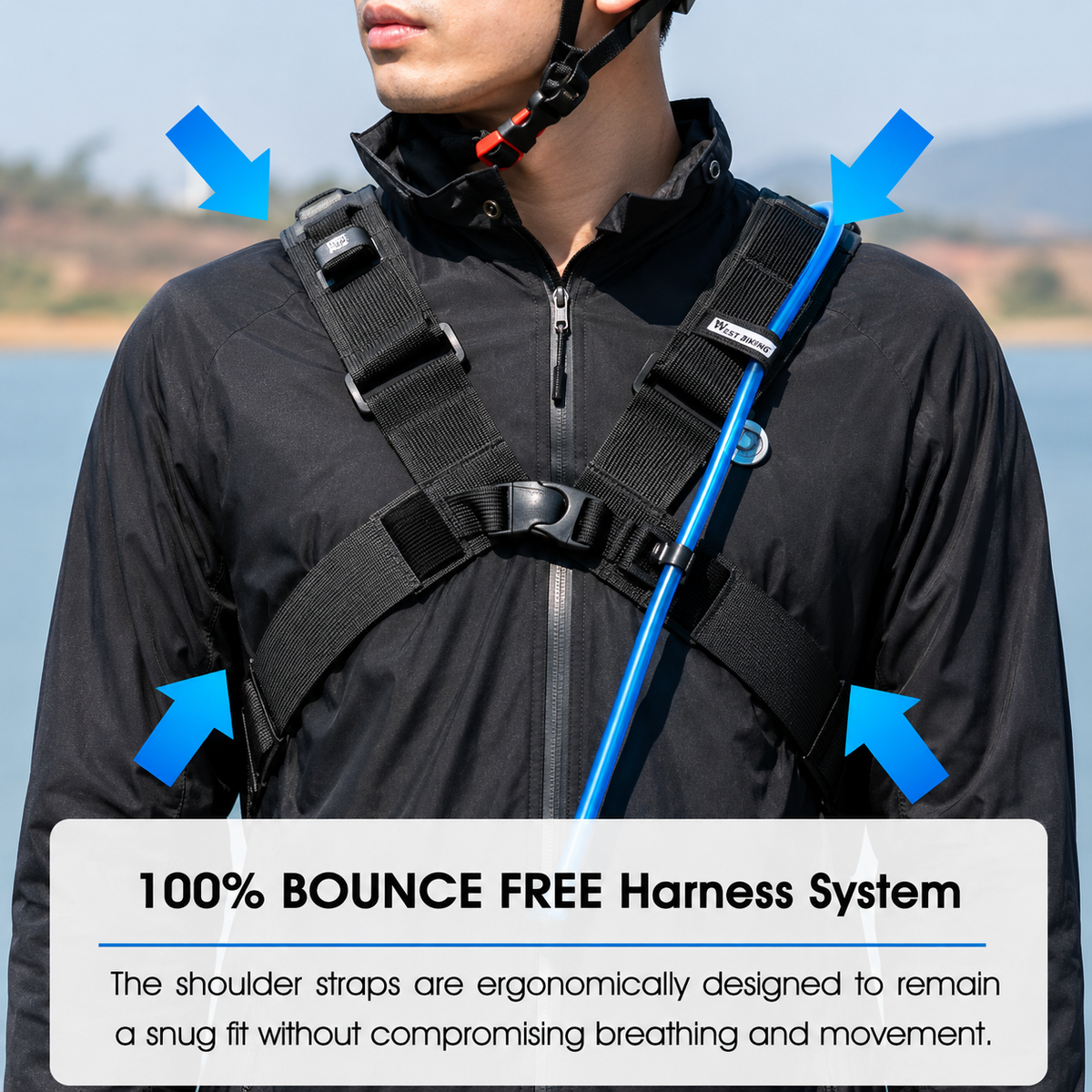 WEST BIKING 10L Waterproof Cycling Hydration Backpack – Lightweight Hiking & Sports Water Pack