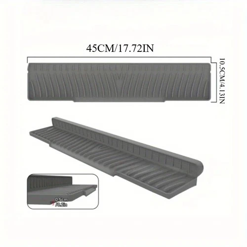 Foldable Silicone Sink Splash Guard Narrow Edge Drain Pad For Kitchen Sinks Bath