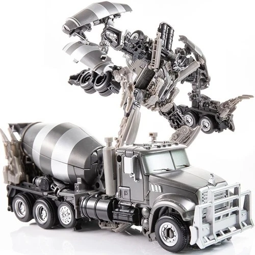 8-in-1 Oversized Transforming Robot Construction Toy Set – Combined Mecha Action Figure Collection