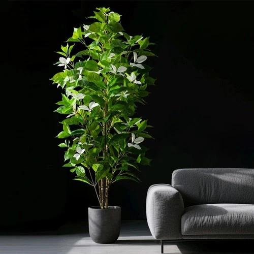 Large Artificial Ficus Tree – Realistic Faux Banyan & Magnolia Indoor Decorative Plant (82–144cm)