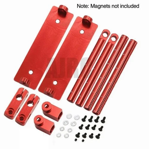 Alloy Magnetic Invisible Body Post Mount Set for 1/10 RC Drift Cars – Stealth Shell Mount Kit