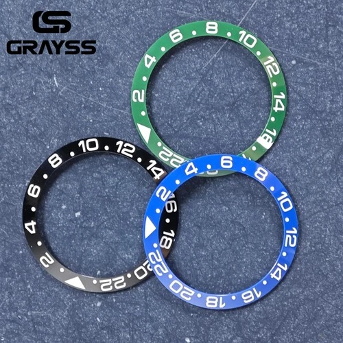 38Mm Ceramic Alloy Watch Bezel Insert Ring For 40Mm Sub Nh35 Nh34 Gmt