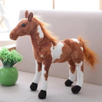 28Cm Simulation Horse Plush Toy Soft Horse Doll Cute Realistic Kids Gift