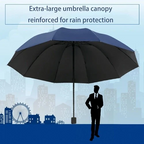 Large Windproof Automatic Folding Umbrella Uv Protection Portable For 2 People