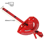 Red Miter Gauge For Table Saw Router Bench Tool With Aluminum Handle Benches Uk