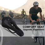 West Biking Mtb Road Bike Saddle Hollow Bicycle Seat Cushion Saddle Black