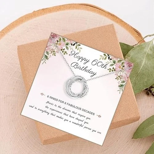 60Th Birthday Gifts For Women 925 Sterling Silver Birthday Necklace 3 4 5 6 7