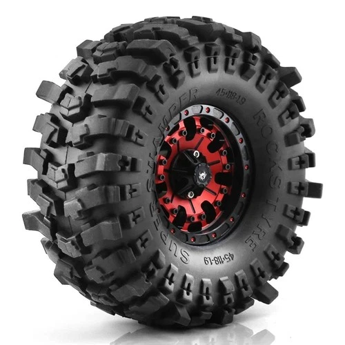1.9" Milky White Soft Rubber RC Crawler Tires 118×45mm – Off-Road Tires for 1/10 RC Trucks & Crawlers