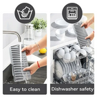 Foldable Silicone Sink Splash Guard Narrow Edge Drain Pad For Kitchen Sinks Bath