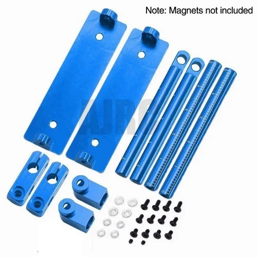 Alloy Magnetic Invisible Body Post Mount Set for 1/10 RC Drift Cars – Stealth Shell Mount Kit
