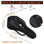 West Biking Mtb Road Bike Saddle Hollow Bicycle Seat Cushion Saddle Black