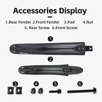 Bicycle Mudguard Front Rear Set Plastic Widen Fender For Mtb Bike 2627529Inch