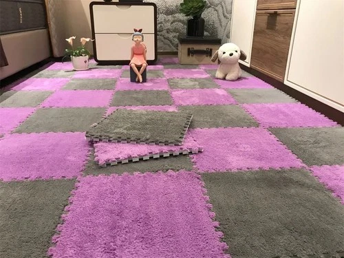 3030Cm Soft Plush Kids Play Mat Interlocking Puzzle Rug Tiles Warm Carpet Fo