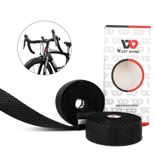 Eva Pu Road Bike Handlebar Tape Bicycle Handle Bar Wrap Tapes Black A Pair
